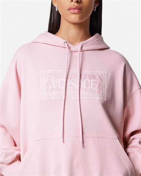 versace pullover logo|Versace barocco hoodie.